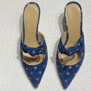 J. Crew blue suede shoes